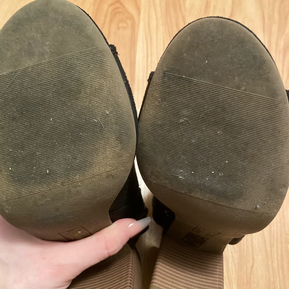 Fergalicious block heel peep toe booties - Picture 5 of 5